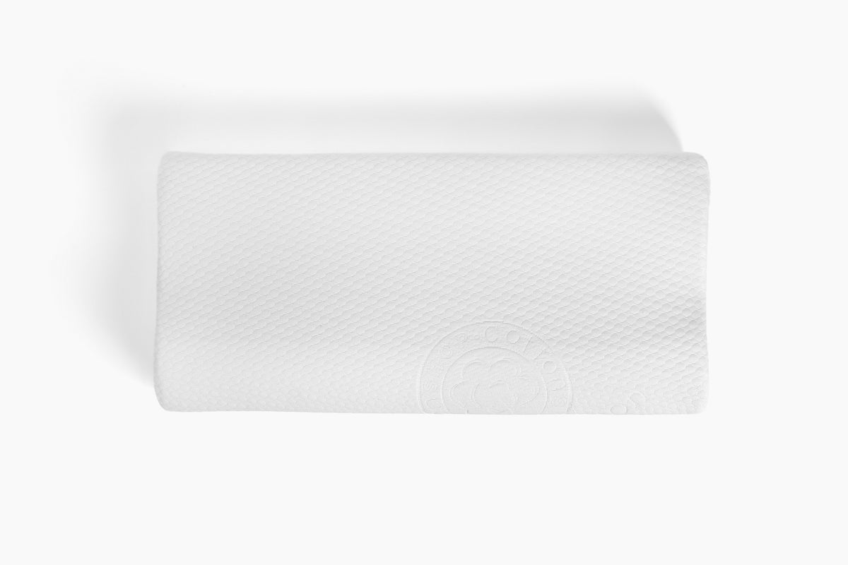 Top view of the Refuel Pillow and its textured cover